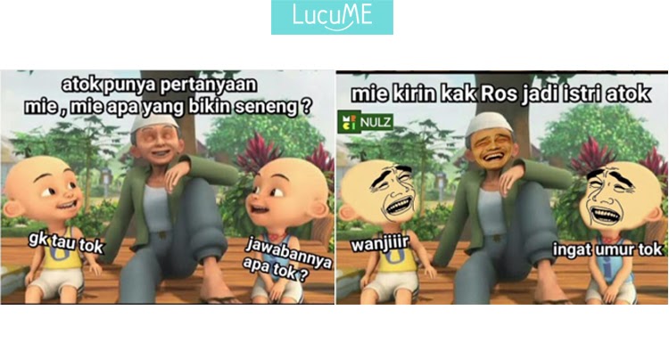 10 Meme 'Upin Ipin' Ini Bikin Adem Hubungan Indonesia 