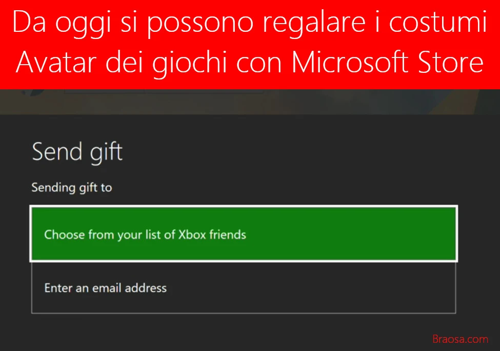 Con Microsoft Store adesso si possono comprare ed regalare i costumi degli avatar dei giochi Xbox
