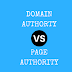 Domain Authority VS Page Authority.