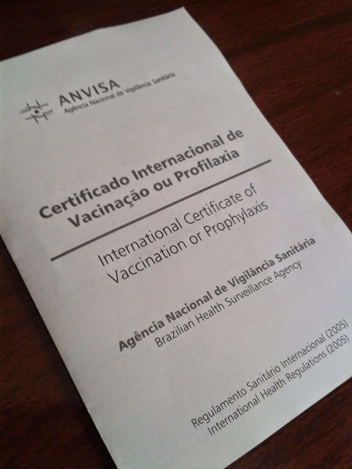 Vacina da Febre Amarela e o Certificado Internacional de Vacinação