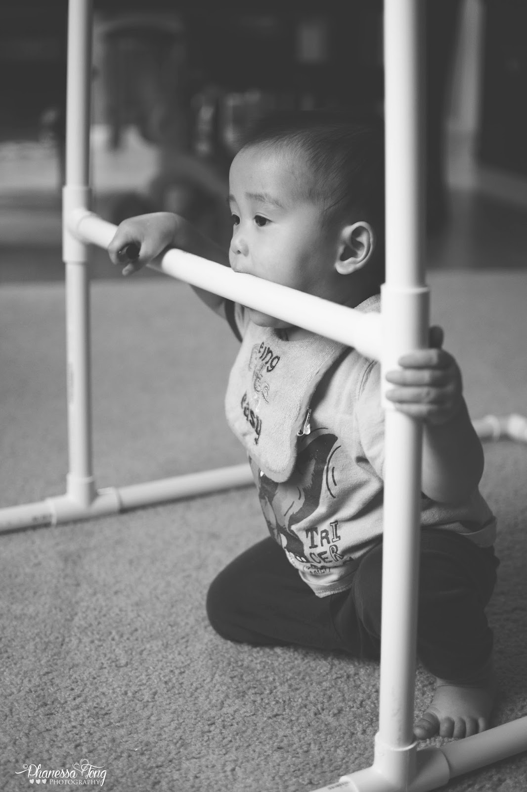 Phanessa's Crafts DIY Ladder Ball Stand