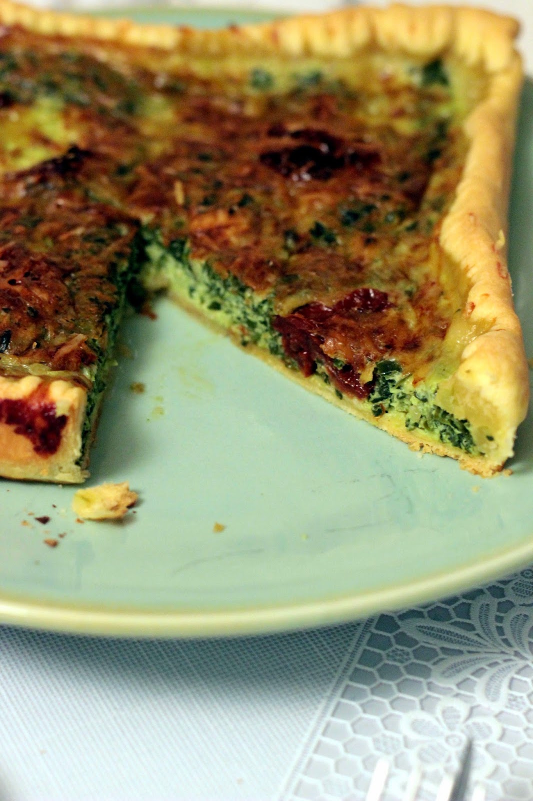 Quiche aux épinards - Papillette