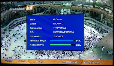 Gambar Chanel Saudi Quran Free Satelit Palapa D