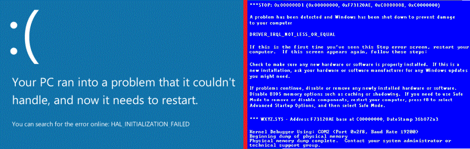 Initialization failed. Initialization failed. Attempted write to readonly memory. Hal initialization failed синий экран. Initialization failed.