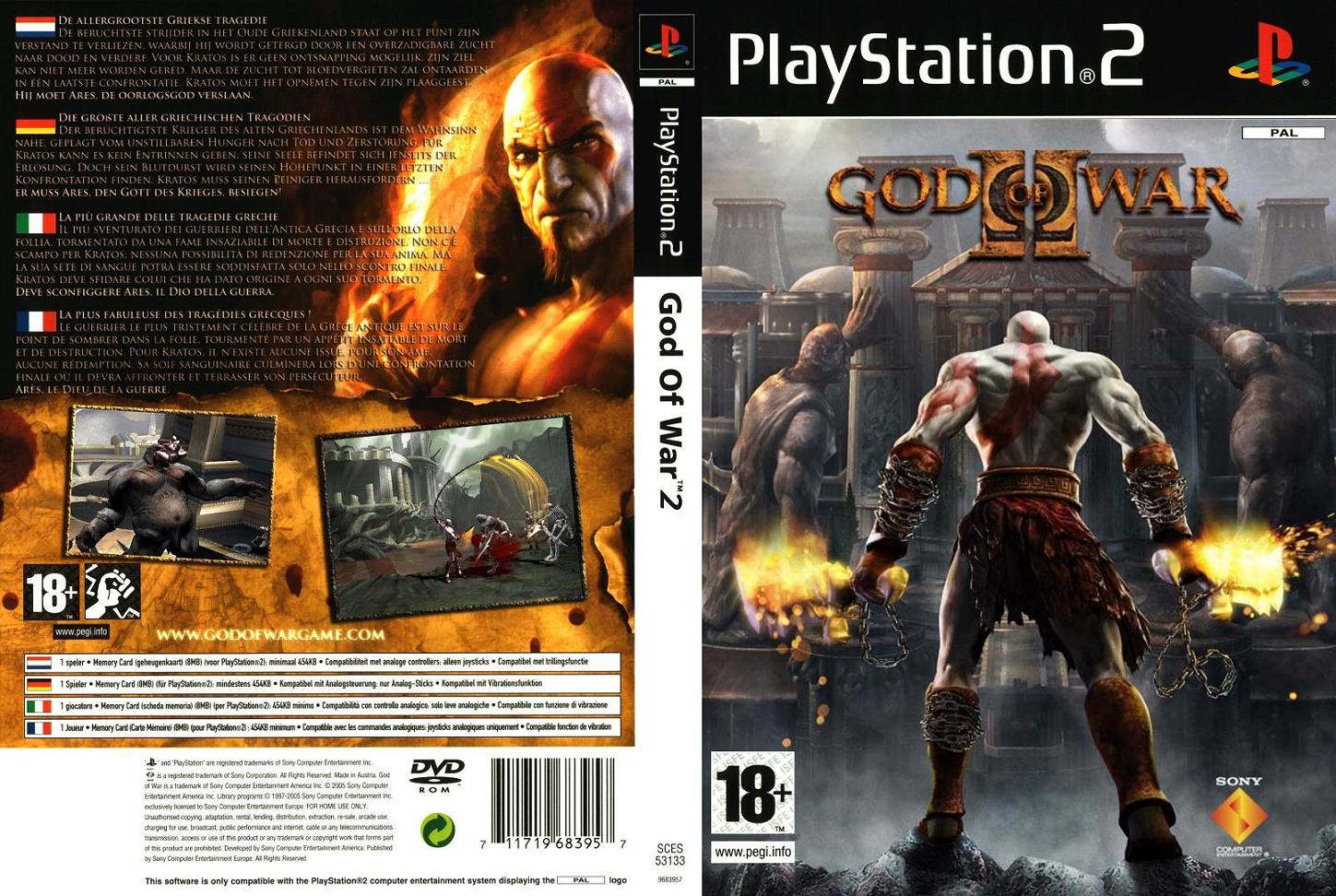 God Of War II Playstation 2 Ultra Capas