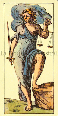 Tarot de Mitelli: La Justicia Tarot de Mitelli: La Justicia