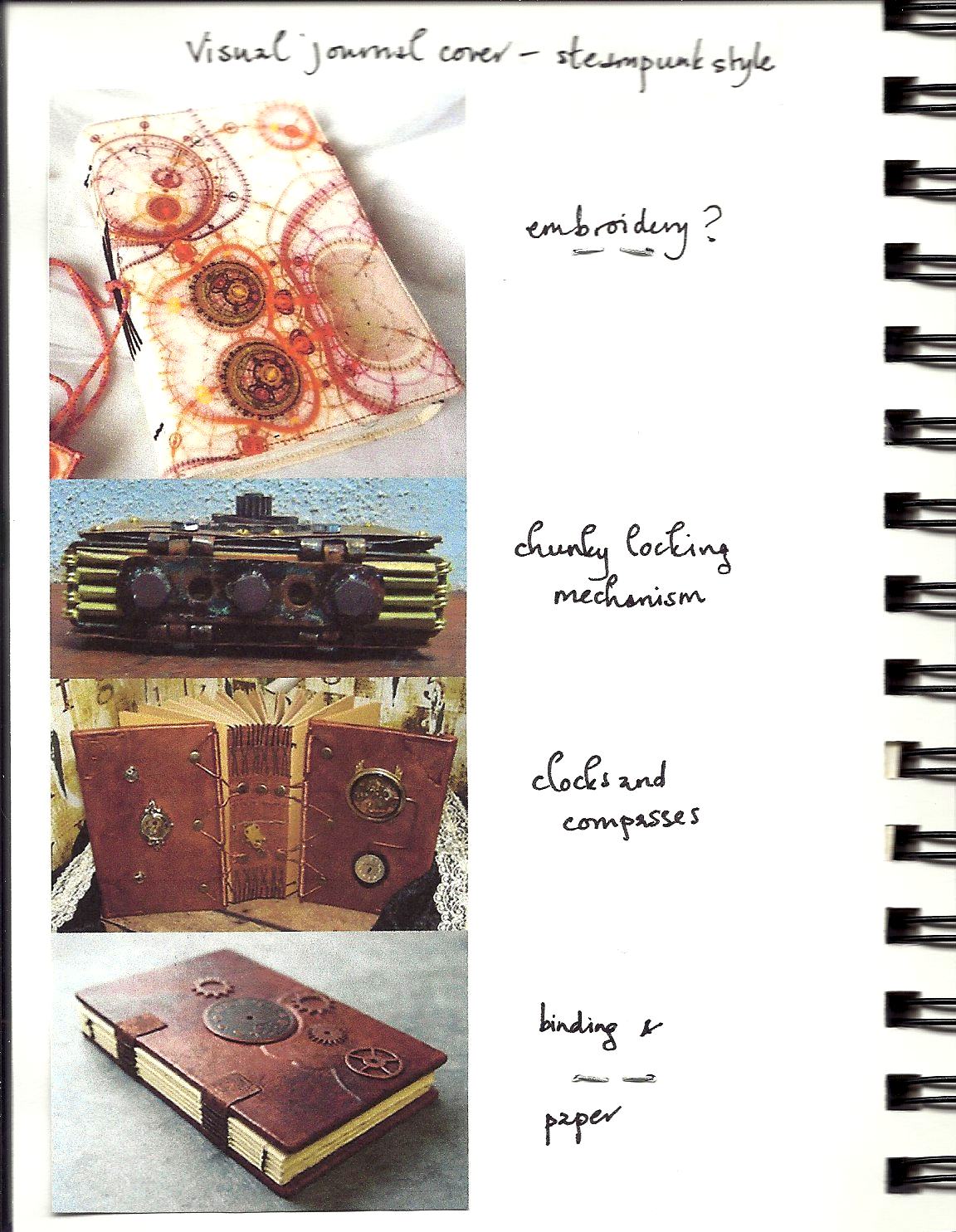 Steampunk Style: Visual journal cover