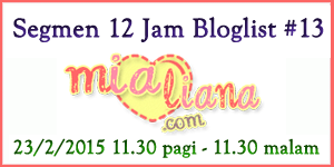 Segmen 12 Jam Bloglist # 13 Mialiana.com