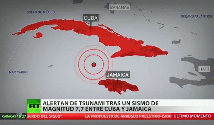 Terremoto de 7,7 sacude el Caribe entre Jamaica y Cuba Terremoto de 7,7 sacude el Caribe entre Jamaica y Cuba