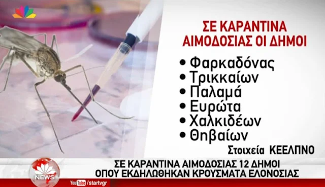 Ελονοσία στη Χαλκίδα: Αποκλείονται από την αιμοδοσία ακόμη και οι περαστικοί - Δείτε το ΒΙΝΤΕΟ από το κεντρικό δελτίο ειδήσεων του STAR