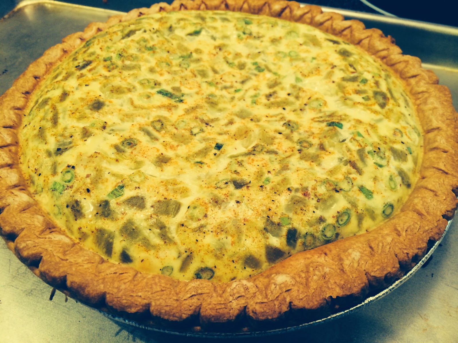 Cooking with Joanna Green Chile Quiche