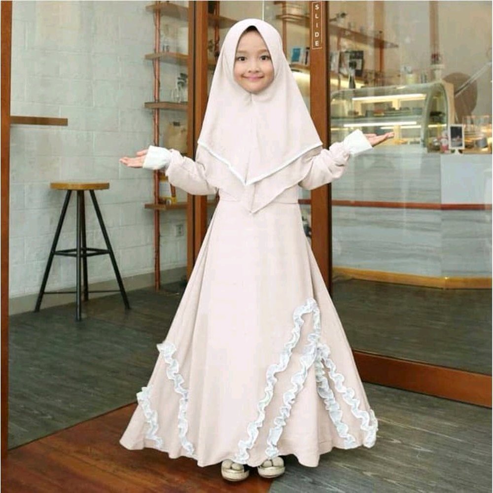 Gambar Contoh Model Baju Gamis Anak Perempuan dari Umur 2 Tahun, 7 Tahun