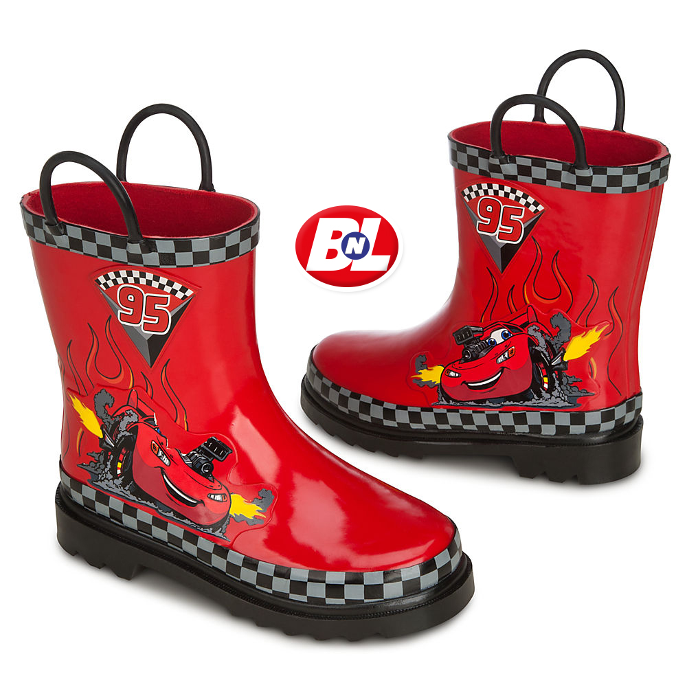 ON BUY N LARGE Cars Lightning McQueen Rain Boots for Boys
