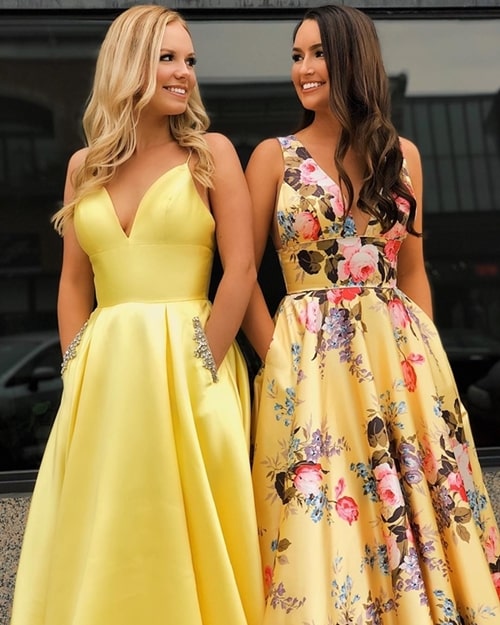 vestido madrinha de casamento amarelo