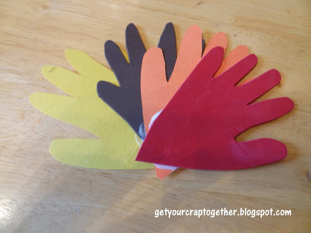 Scrap Fabric Thanksgiving Turkey Craft