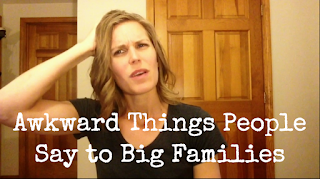 With 6 kids, you can’t believe the rude, weird, and just plain awkward things strangers have said to me in public! So I made this hilarious video with some funny ways to answer the strange things people say to big families. #hilarious #funny #video #bigfamily #largefamily