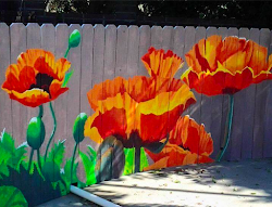 garden diy artistic fence mural note source