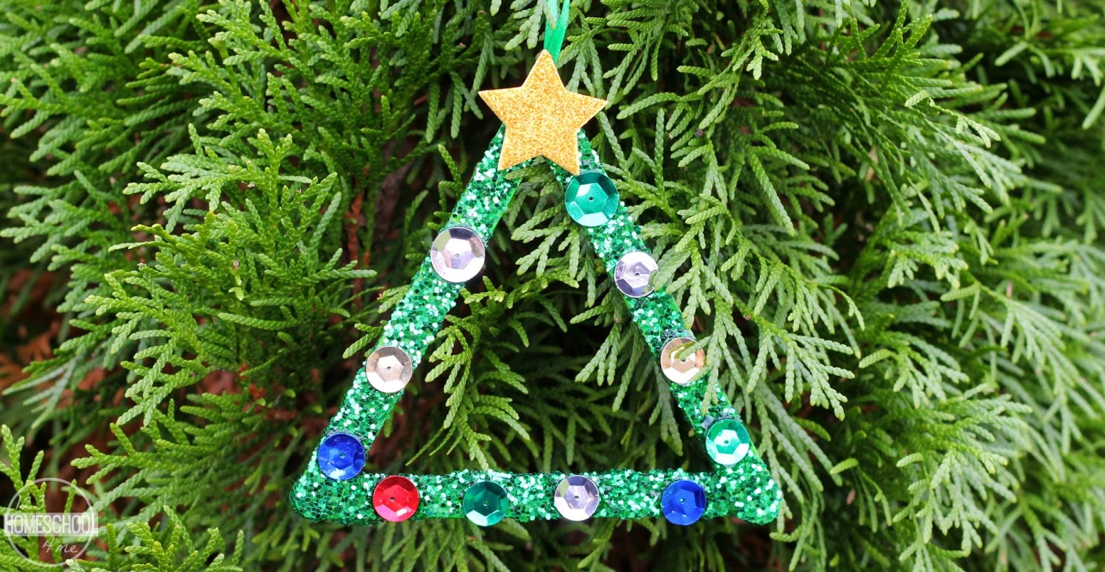 Craft Stick Christmas Tree Craft