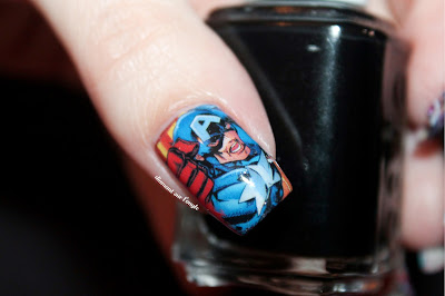 Nail Art : Captain America // Avenger // Marvel