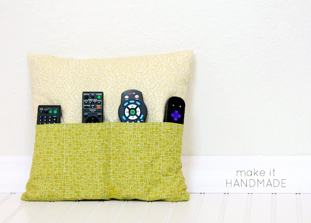 Want a way to hide those pesky remote controls? This clever pillow keeps those remote controls out of site, but right at hand. Sew one for yourself with this tutorial from Make It Handmade.