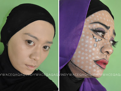 Ini Vindy Yang Ajaib: FOTD : Pop Art Comic Girl Makeup