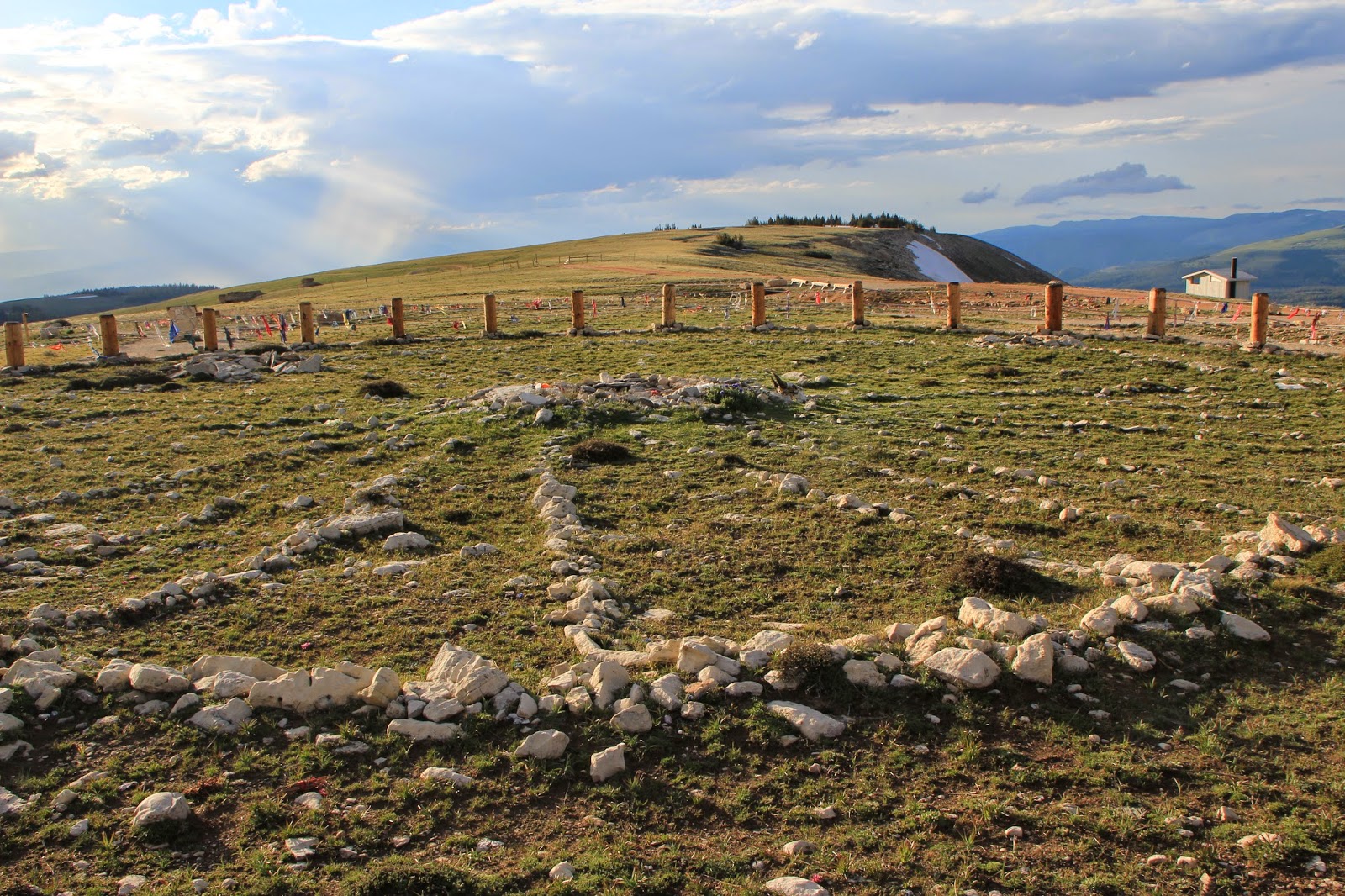 Beneath The Trap Door Medicine Wheel Bighorn Mountains, Wyoming
