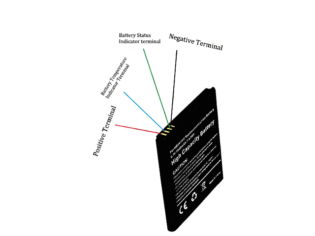 Why mobile phone or cell phone battery has more than two terminal