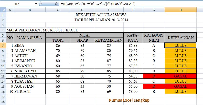 Belajar Panduan Microsoft Excel : November 2016