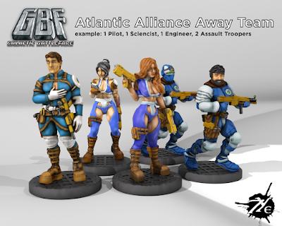 Galactic Battlefare Atlantic Alliance Away Team