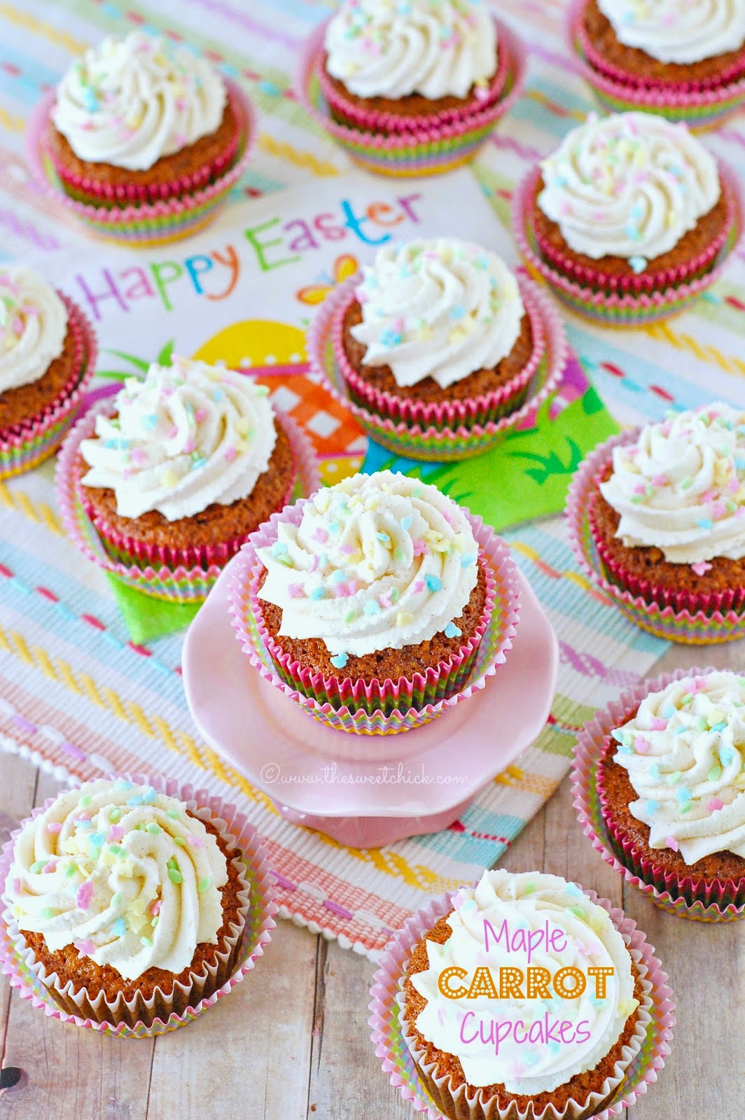 The Sweet Chick Maple Carrot Cupcakes