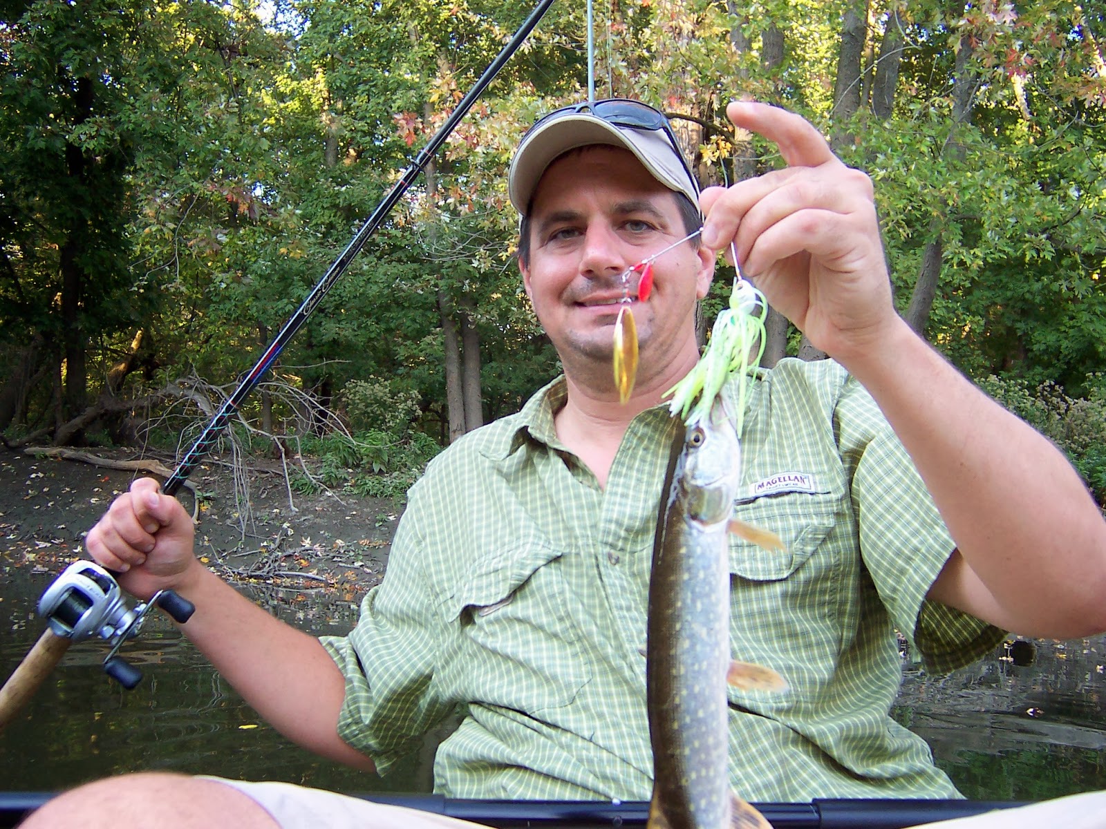One Last Cast Des Plaines River Kayak Northern Pike Fishing