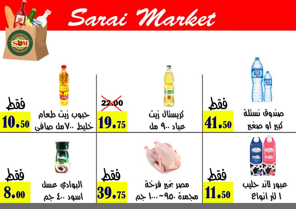 عروض سراى ماركت اسكندرية من الخميس 24 يناير 2019 حتى نفاذ الكمية