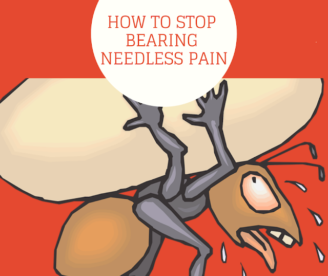 How to Stop Bearing Needless Pain.  Biblical encouragement for avoiding pain.