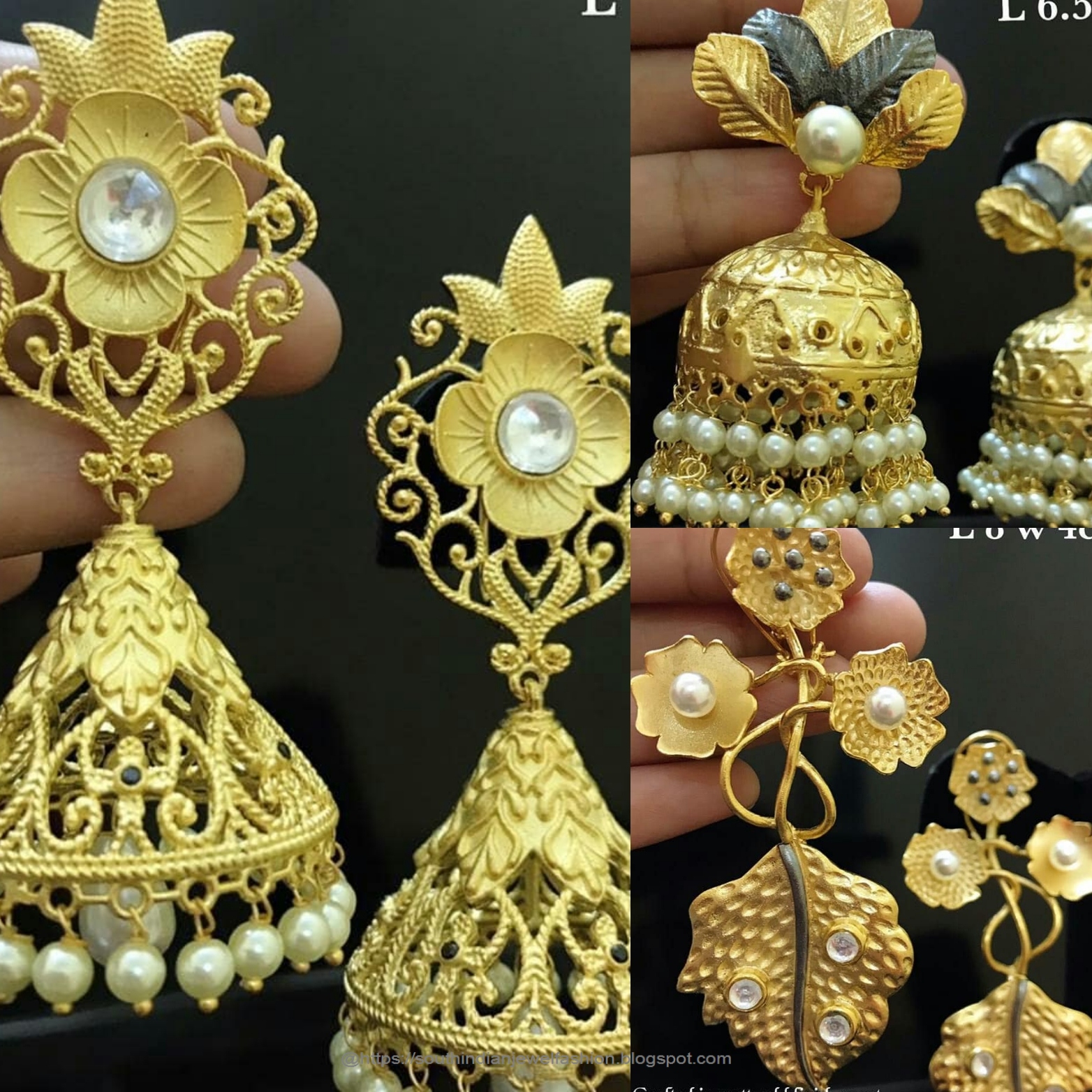 Lalitha Jewellers chandbali earrings with price  chandbaali earrings in  lalitha jewelery new models  YouTube