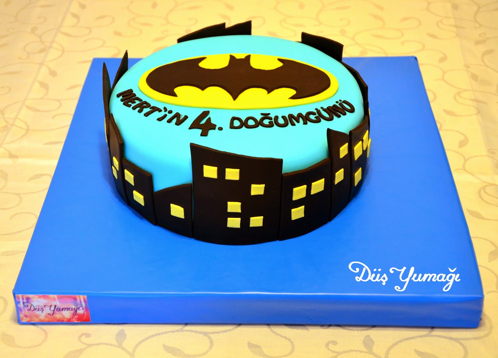 Düş Yumağı Batman Temalı Pasta