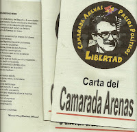 Carta del "Camarada Arenas"