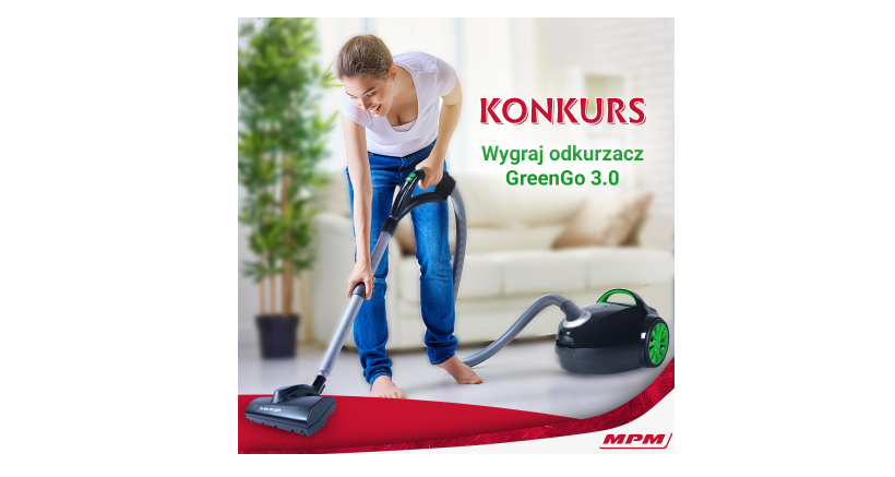 Wygraj odkurzacz MPM GreenGo 3.0 Konkurs
