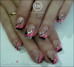 nails silver nail acrylic pink gel glitter gold neon designs bling luminous sculptured beauty jet coast crystals queensland ongles yellow
