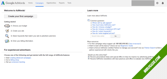 cara riset keyword - google adwords berhasil dibuat