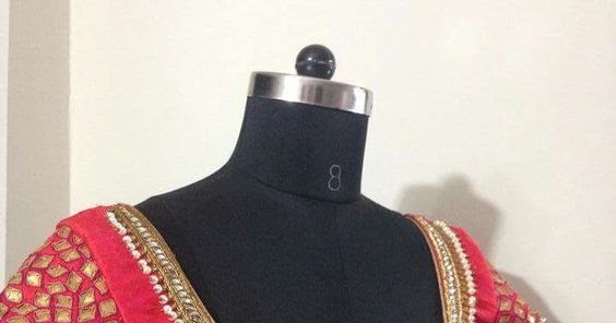 Mirror Work Pink Blouse - Saree Blouse Patterns