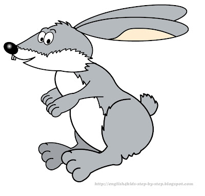 funny cartoon hare clip art
