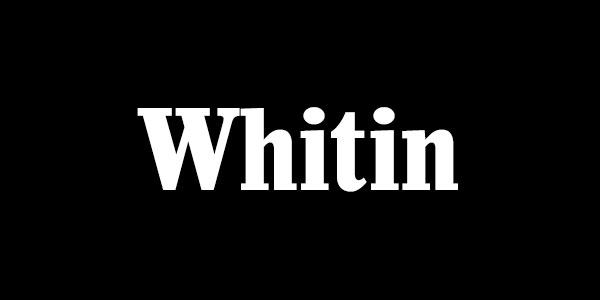 Whitin Bold Free Bold Serif Font - Whitin Bold