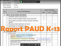 Contoh Raport PAUD Dengan Narasi Sesuai Kurikulum 2013 Contoh Raport PAUD Dengan Narasi Sesuai Kurikulum 2013
