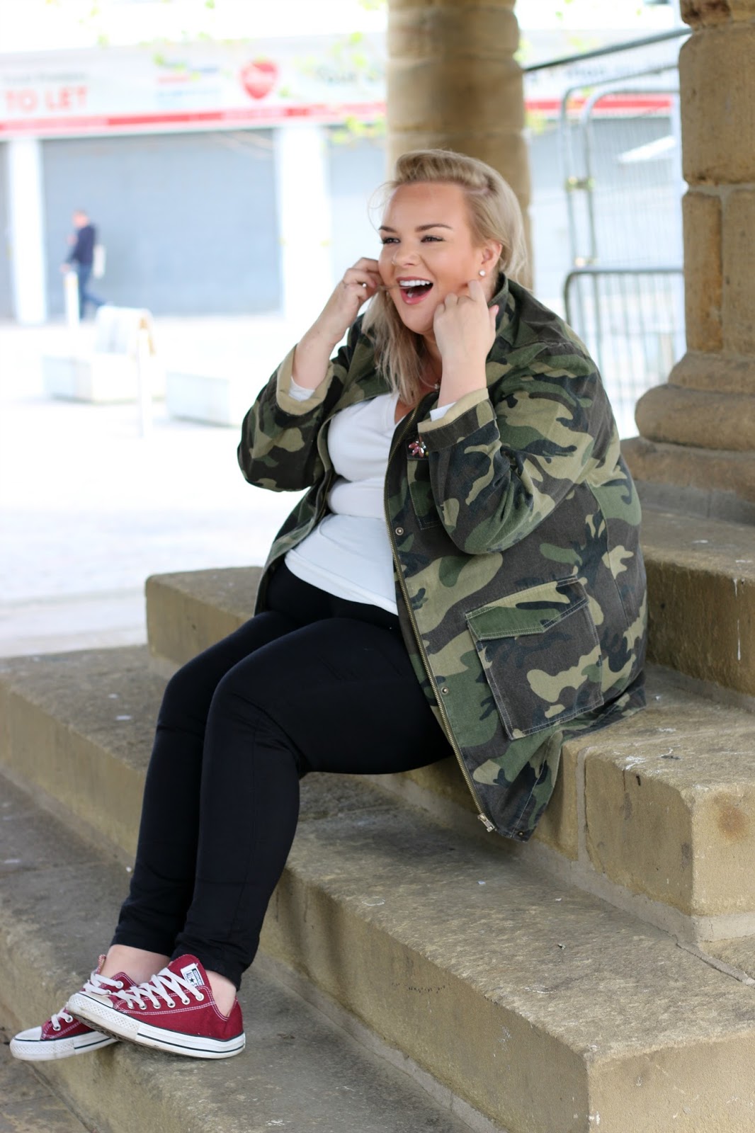 Plus Size Camo Print Jacket from Yours Clothing WhatLauraLoves South Shields