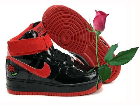 air force 1 black with rose