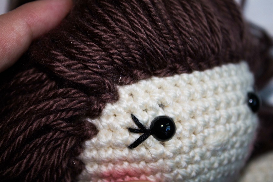 How to Attach Hair to a Crochet Doll