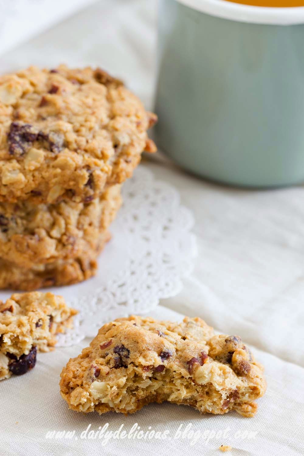 dailydelicious thai คุกกี้ข้าวโอ๊ต, Oatmeal cookies comfort food
