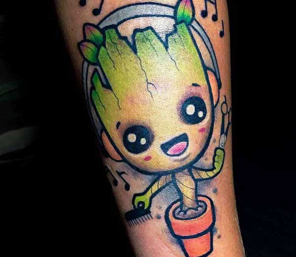 tatuagens do Groot tatuagens do Groot