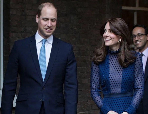 Prince William and his wife, most colored person of British Royal Family, Duchess Catherine of Cambridge, who will make an official visit to India and Bhutan. kate middleton wore saloni gown