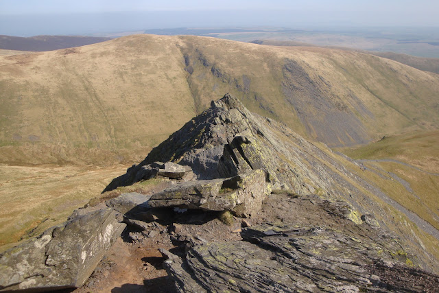 Sharp Edge walk en route to the summit of Blencathra Sharp Edge walk en route to the summit of Blencathra
